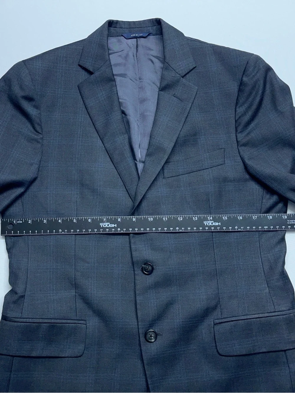 Brooks Brothers Vitale Barberis Canonico Wool Suit Coat Mens 38 Short Gray Italy